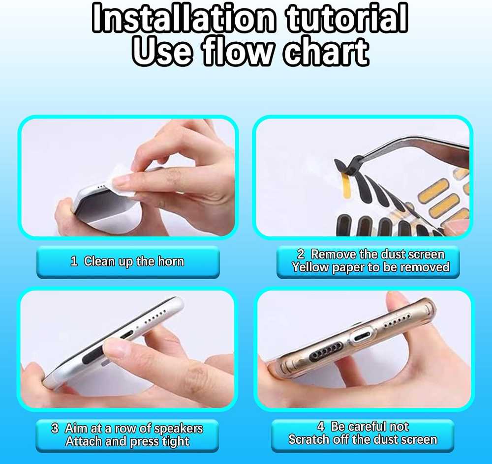 10pcs Mobile Phone Speaker Dustproof Stickers – Universal Anti-Dust Mesh Net