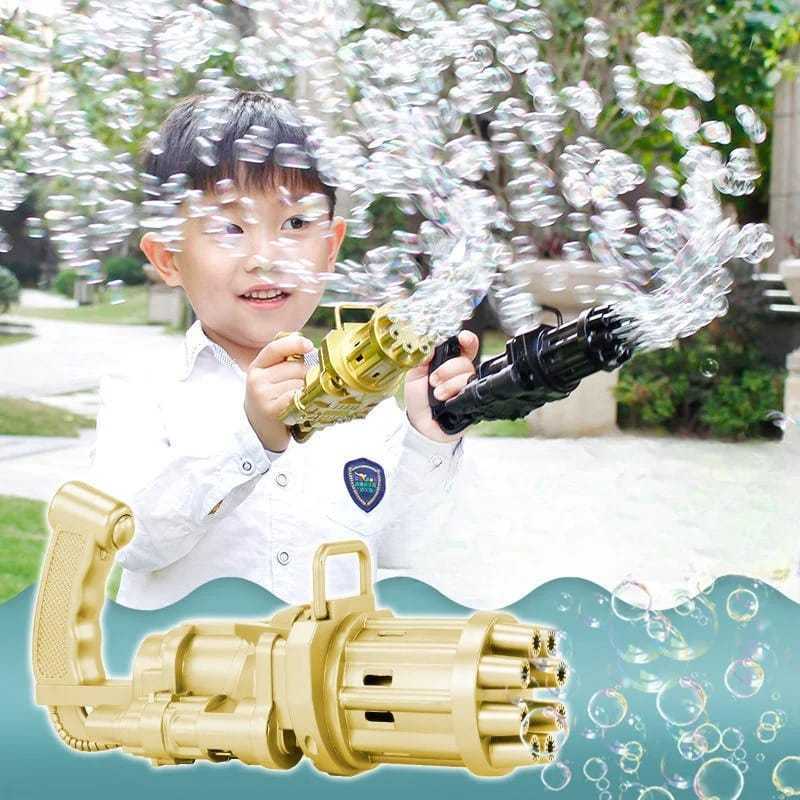 Automatic Bubble Gun Machine – Fun Outdoor Toy for Kids (Random Color)