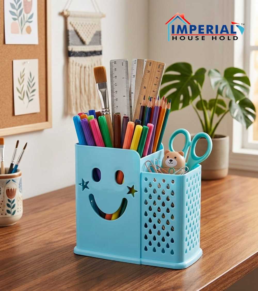 Imperial Household Cutlery Drainer – 2-Compartment Plastic Utensil Organizer