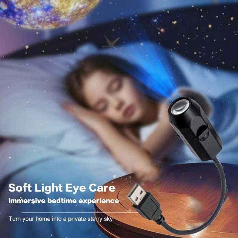 Planet Galaxy Projector With 6 LENS – HD Focus Starry Sky Planetarium Night Light