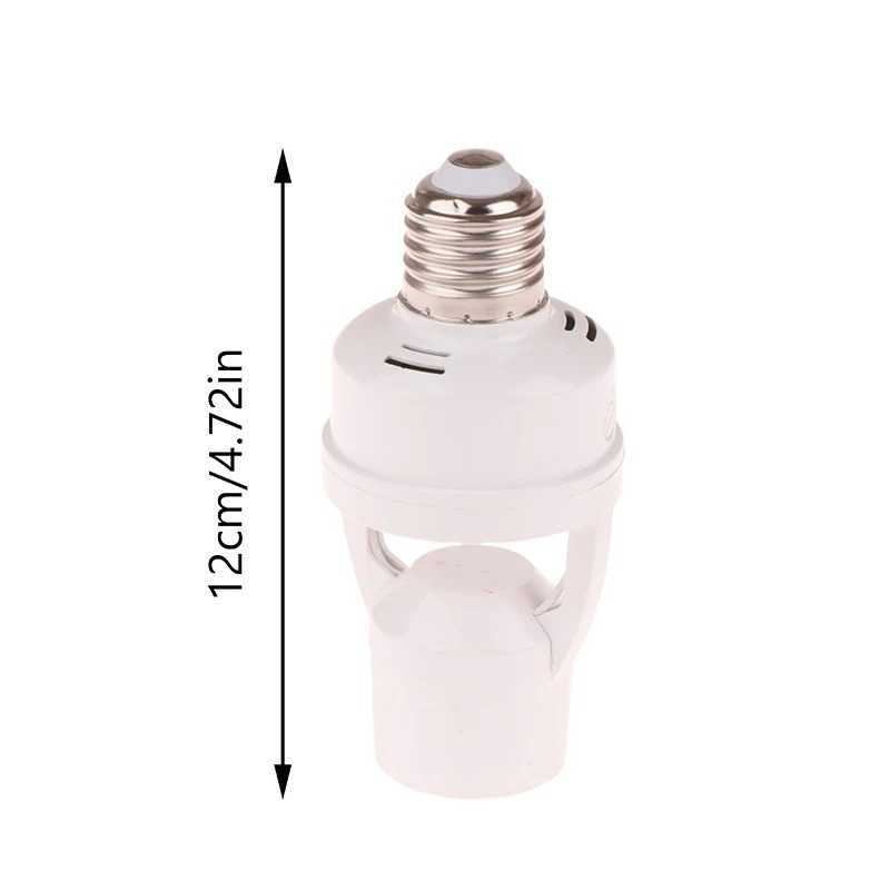 Smart Motion Sensor Light Bulb Holder E27 Socket With PIR Induction Sensor Adapter Lamp Base Converter Automatic LED Switch