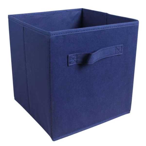 Cube Storage Bins, Collapsible Fabric Storage Baskets, Multi Colored Storage Cubes with Handles, Foldable Cube Drawer for Home, Closet, Shelves, Toys Organization 1 pc
