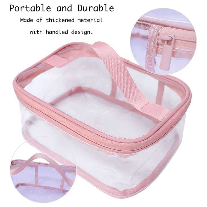 Multi Purpose Cosmetic  Plastic Bag Organizer Storage Jewllery Vanity Box Makeup Kit