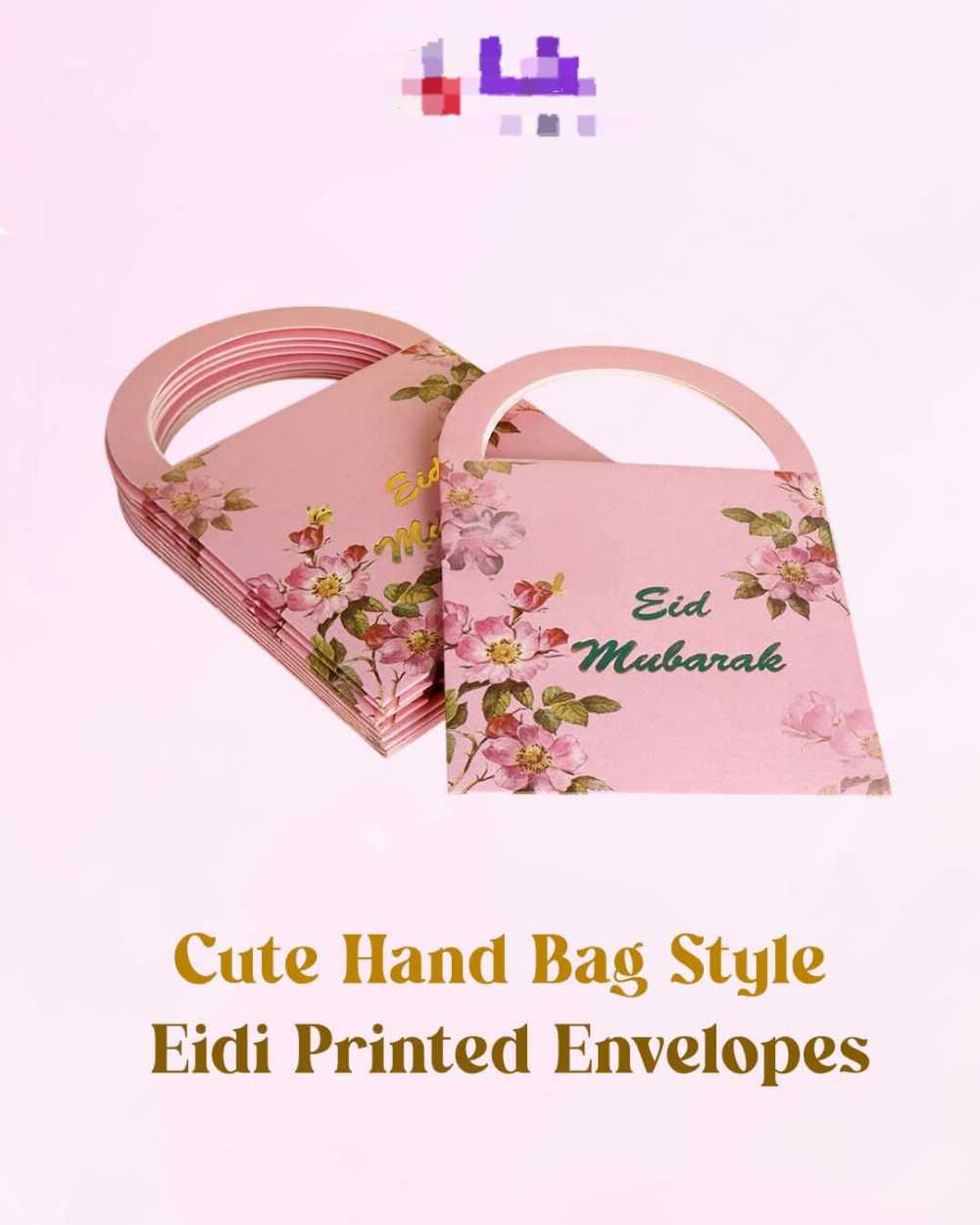 Cute Handbag Style Eidi Envelopes (Pack of 10) – Unique Eid Mubarak Gift Bags