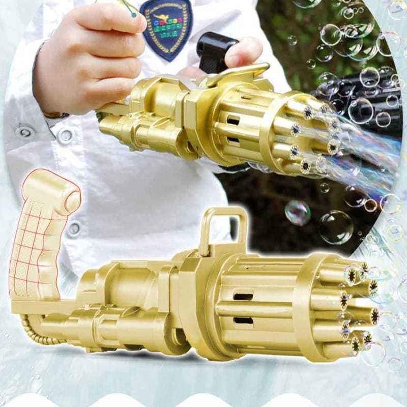 Automatic Bubble Gun Machine – Fun Outdoor Toy for Kids (Random Color)