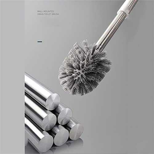 Toilet Brush Bathroom Wall-mounted Toilet Cleaner Kit without Dead Angles Base Included Toilet Brush