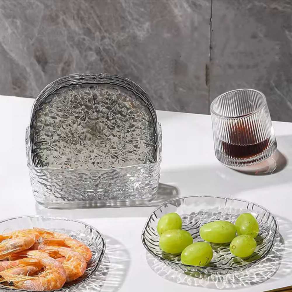 Premium Quality 8pcs Cloud Texture Plate Set 