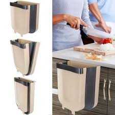 Foldable Hanging Trash Can – Wall-Mounted Kitchen Cabinet Waste Bin