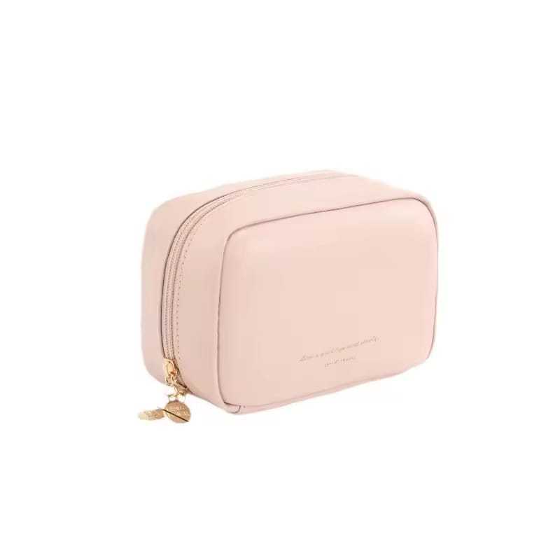 Large Travel Makeup Bag – Waterproof PU Leather Cosmetic Organizer
