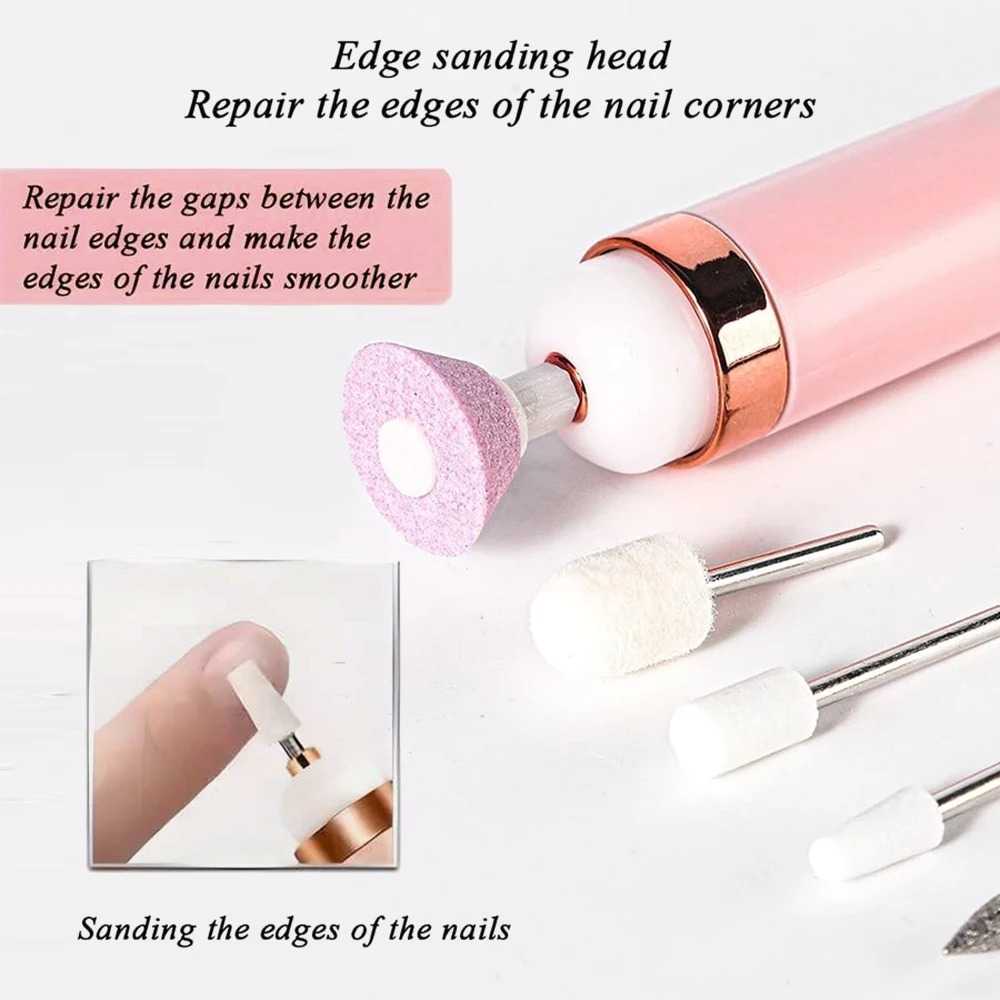Electric Nail File Set Rechargeable Cordless Manicure Kit Portable Nail Grinding Polisher Nail Kit Care Tools 