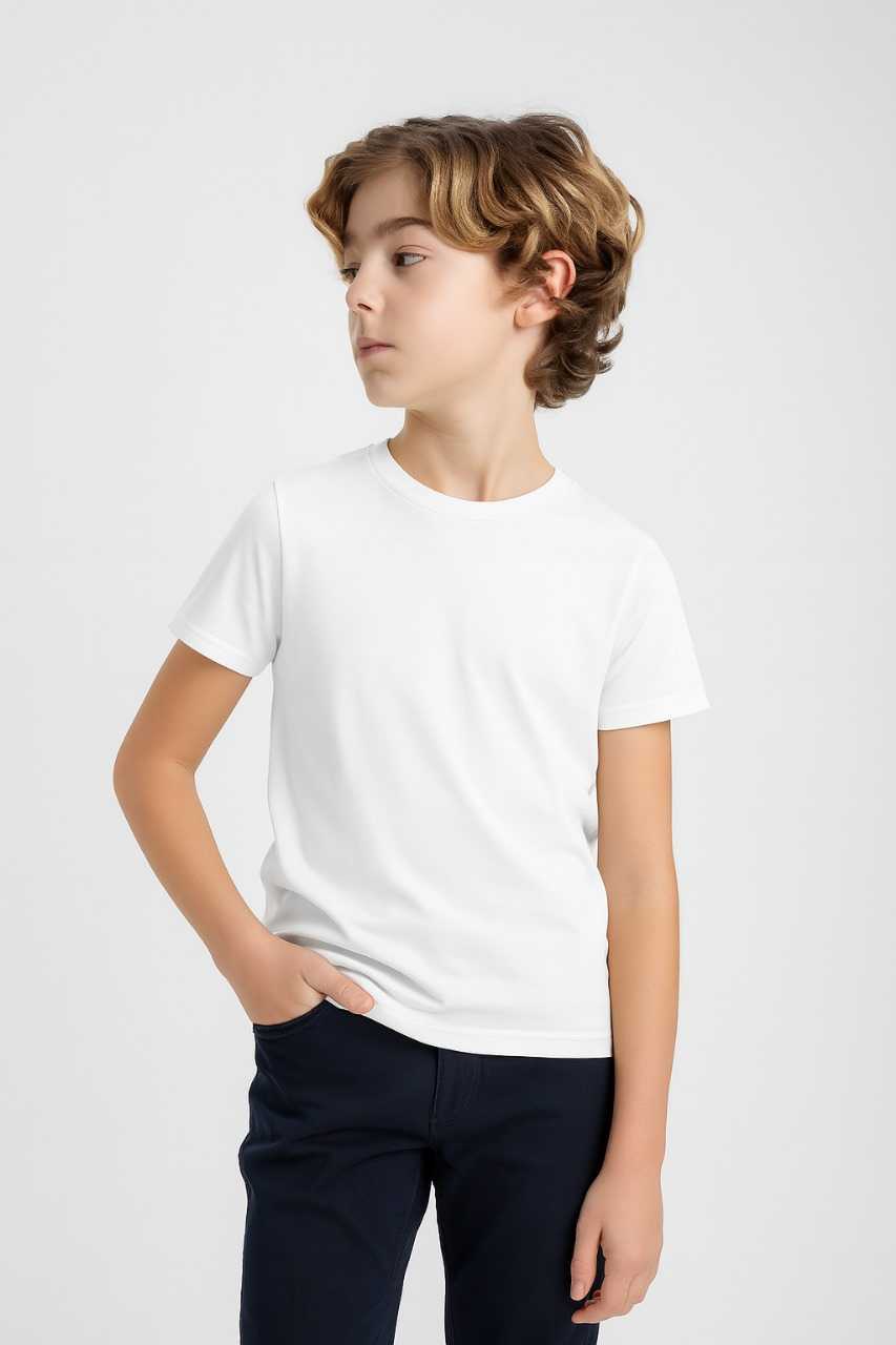 Kids Basic Tshirts | Boys tshirt | casual tshirt | round neck tshirt | crew neck 