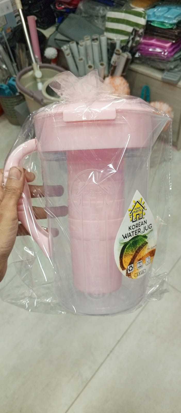 Premium 2.8 Liter Water Jug & 6 Glasses – Unbreakable Plastic Set
