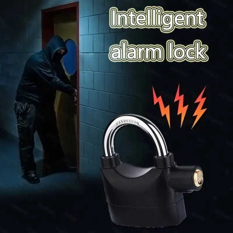 Anti-Theft Alarm Lock – 110dB Siren Heavy Duty Security Padlock