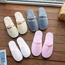 Slipper Manufacturer Coral Fabric Slippers for Hotel Home Travel