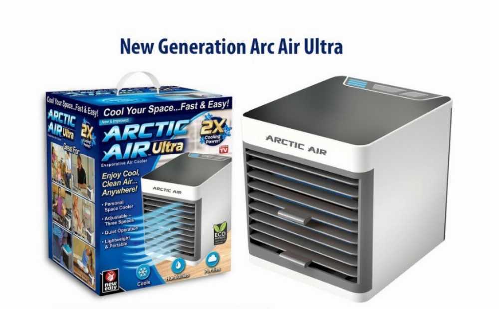 Arctic Air Pure Chill Evaporative Air Cooler By Ontel - Powerful 3-Speed Personal Space Cooler, Quiet, Lightweight And Portable For Bedroom, Office, Living Room & More
