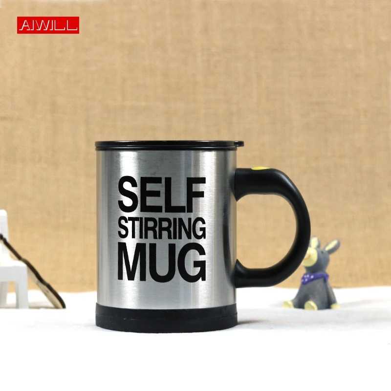 Self Stirring Mug Coffee Cup Smart Stainless Steel Mugs Copos Inox Tea Cup