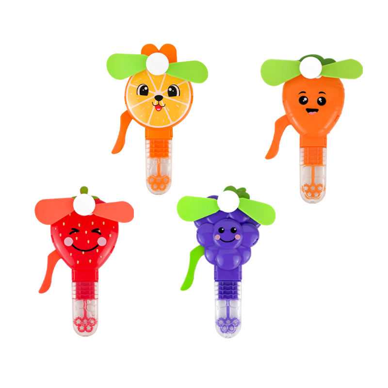 Mini Bubble Fan for Kids | Hand Press Folding Toy