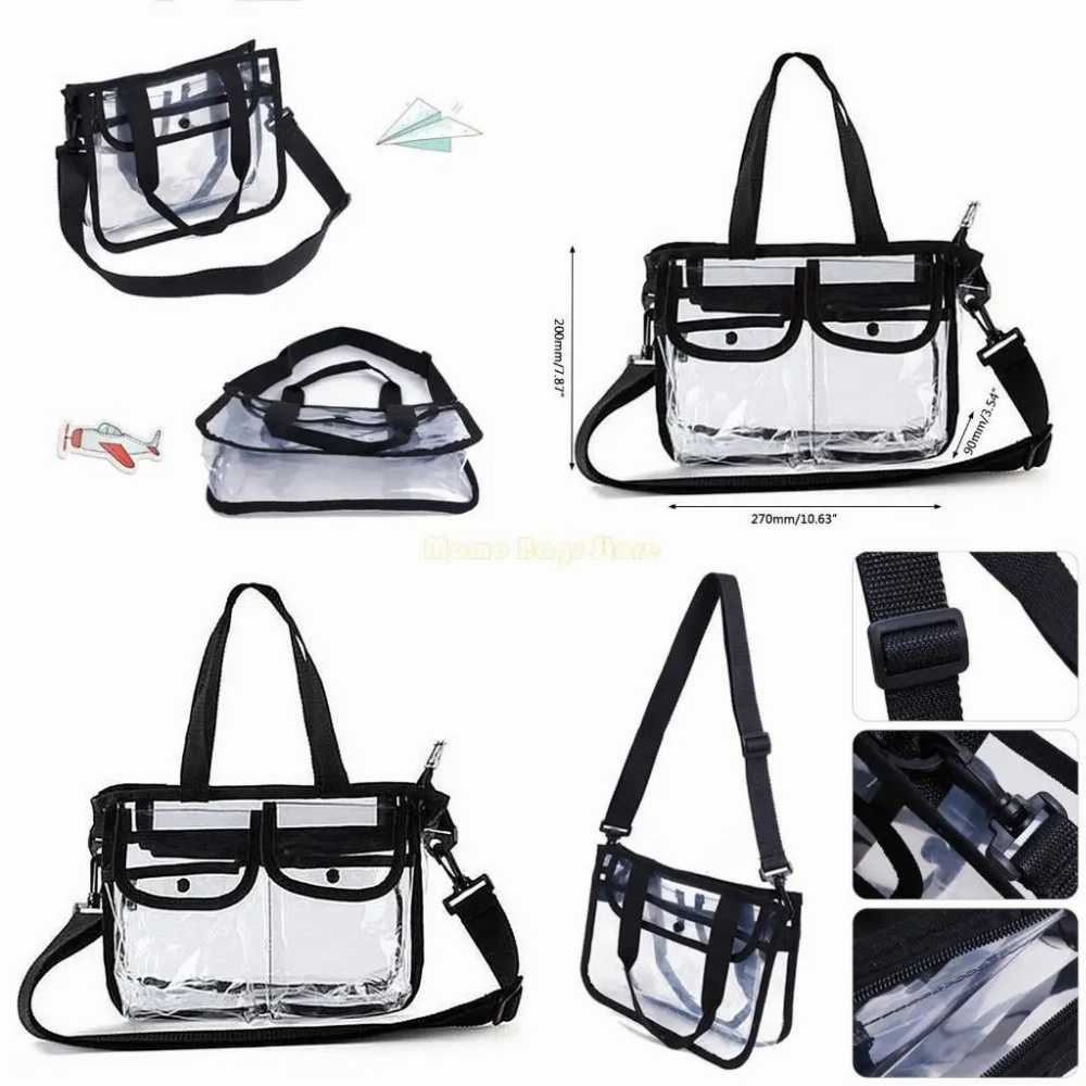 Clear Cross-Body Shoulder Bag,Toiletry Organizer Wash Bag -NFL Stadium Approved Purse