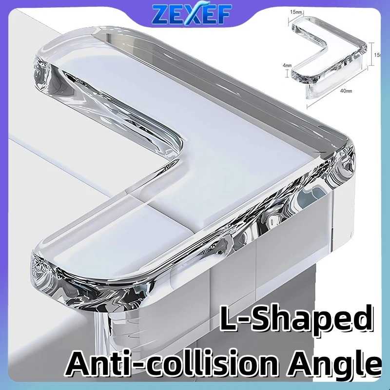 Transparent Table Corner Protecto Anti-collision Angle Soft Protective Cover Table Window Corner Safety Accessories