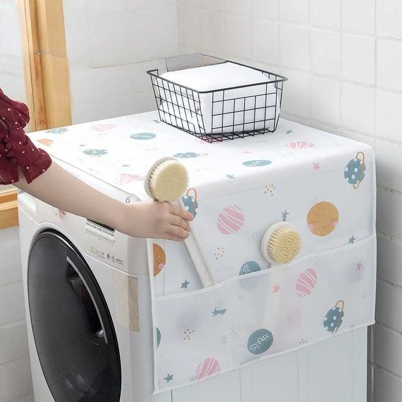 Multifunctional Refrigerator Dust Cover Living Room Household Waterproof Oil Storage Hanging Bag Dust Cloth