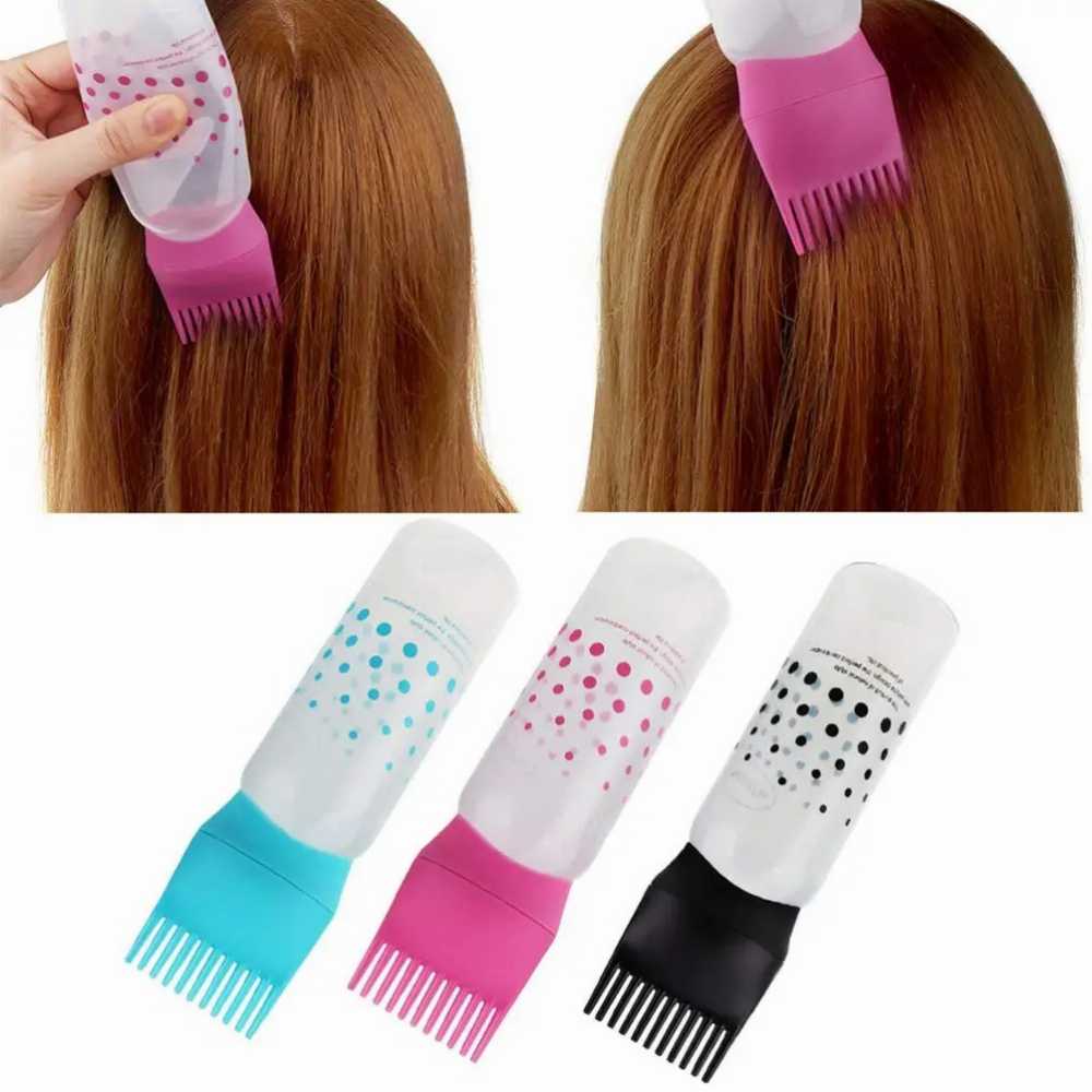 Hair Dye Applicator Bottles Plastic Dyeing Shampoo Bottle Oil Comb Brush Styling Tool Hair Coloring Hair Tools