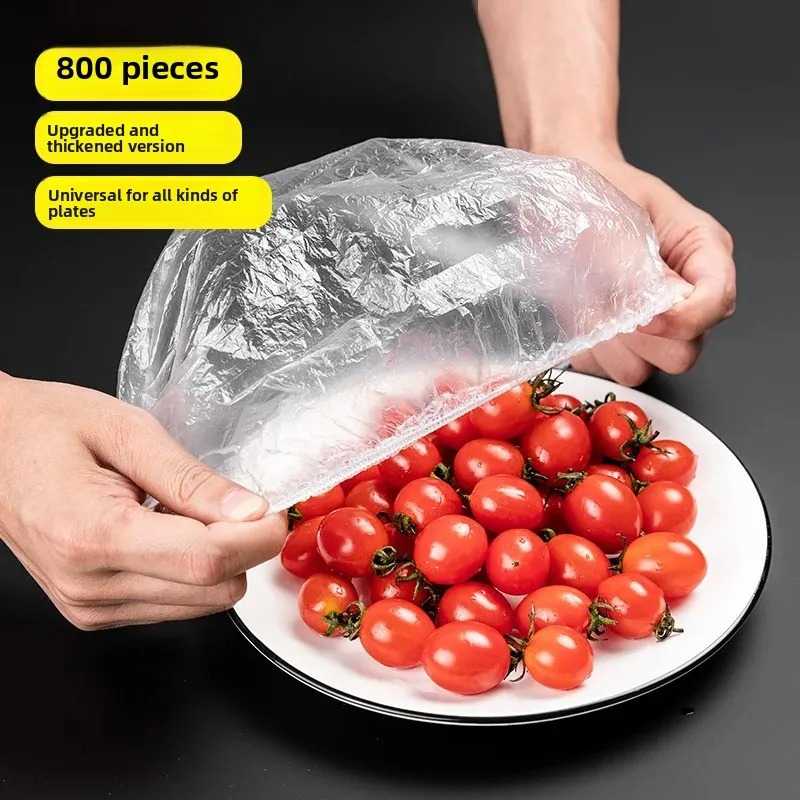 100Pcs Fresh Keeping bags, Plastic Sealing Food Cover,Fresh Keeping Bags Food Covers