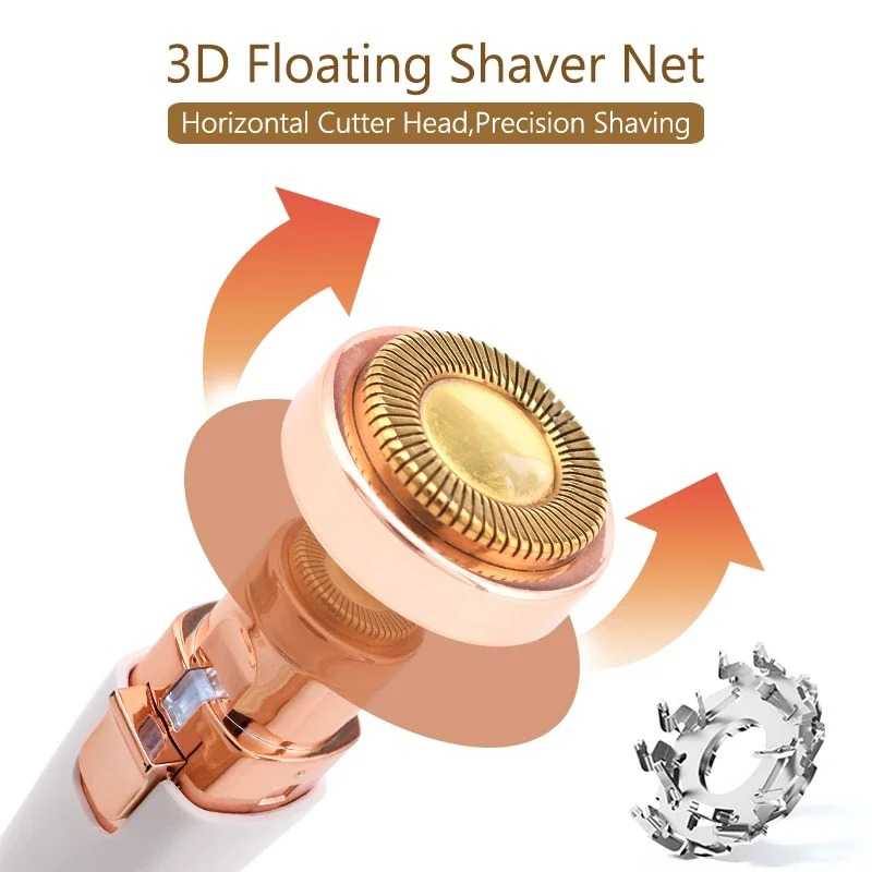 2-in-1 Rechargeable Eyebrow & Facial Hair Trimmer