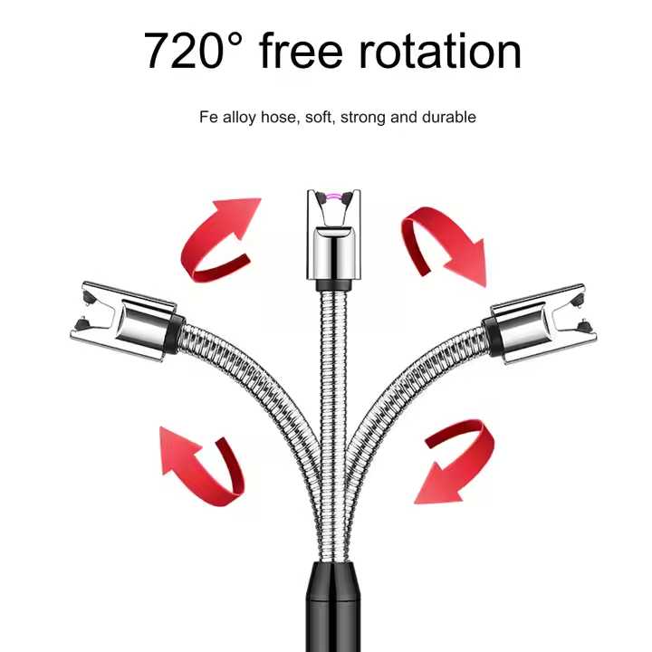 USB Rechargeable Flameless Arc Lighter Flexible and Windproof