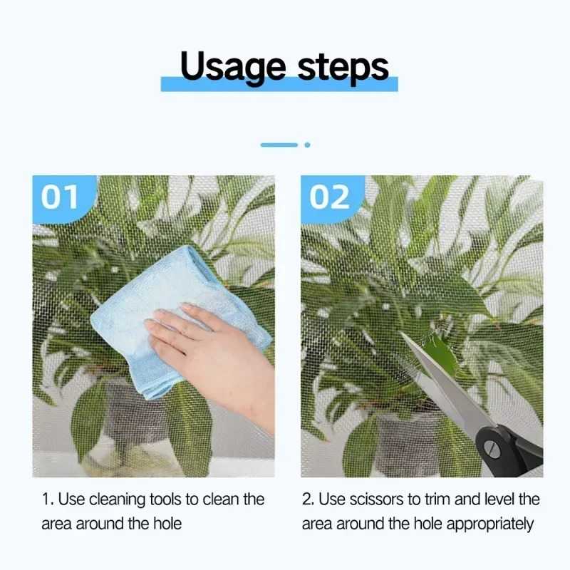  Screen Repair Tape Avoid Insect Fly Door Window Mosquito Net Patch Strong Adhesive Screen Repair Stickers for Repair Holes Tears