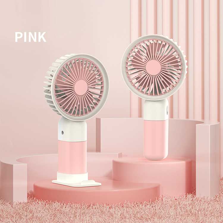  Simple Home Desktop Mini USB Rechargeable Small Fan Small electric fan for students with mobile phone holder