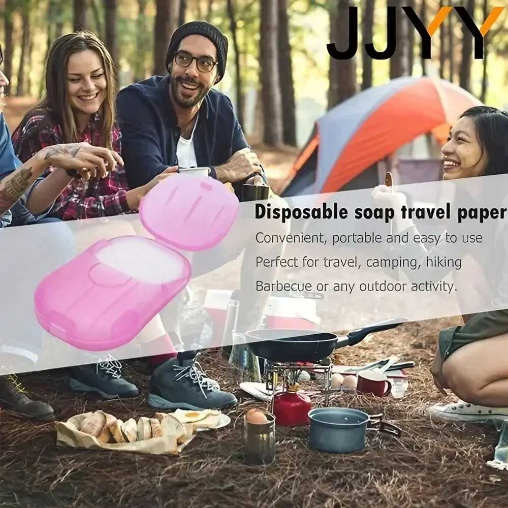 Portable Scented Soap Sheets Disposable Paper Soap