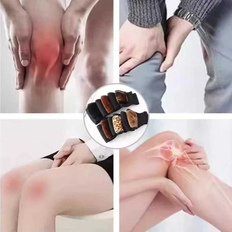 1 Pair Thermal Knee Pads for Arthritis Pain Winter Faux cashmere Knee Warmers Unisex Thicken Elastic Knee Sleeves for Warmth