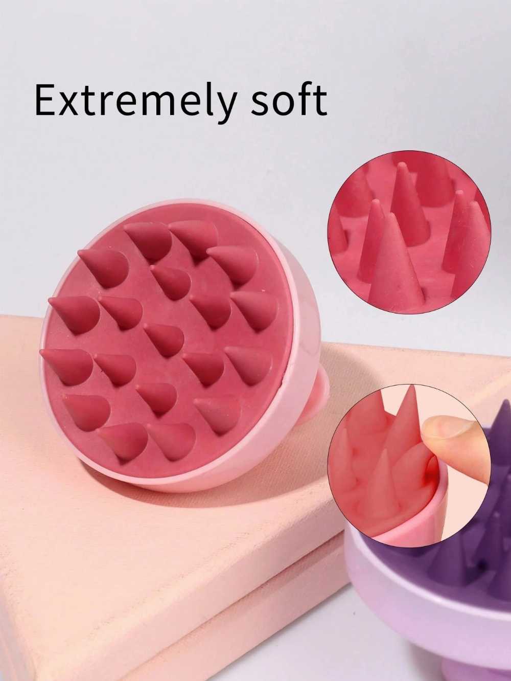 1PC Silicone Scalp Massager Hair Washing Brush,