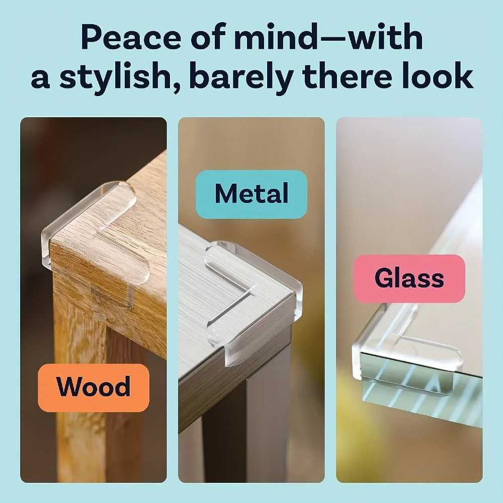Transparent Table Corner Protecto Anti-collision Angle Soft Protective Cover Table Window Corner Safety Accessories