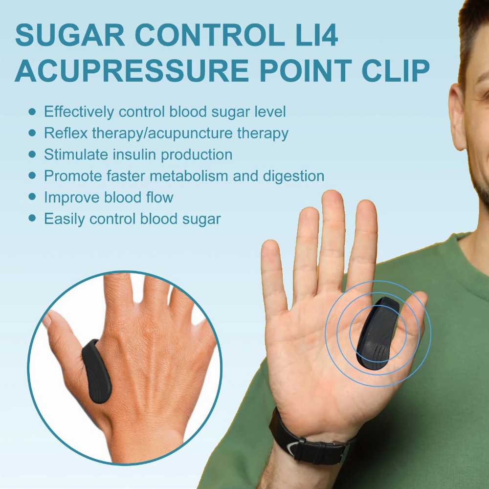 Relief Balance Relaxation Acupressure Acupressure Massage Hukou Acupuncture Point Relieves Discomfort Body Care Clip