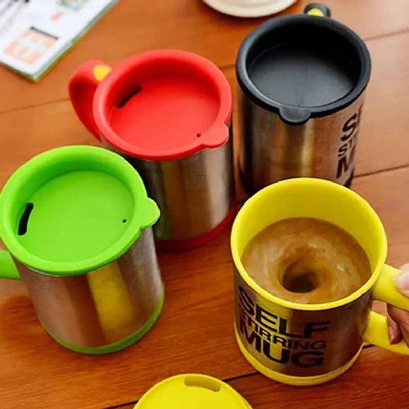 Self Stirring Mug Coffee Cup Smart Stainless Steel Mugs Copos Inox Tea Cup