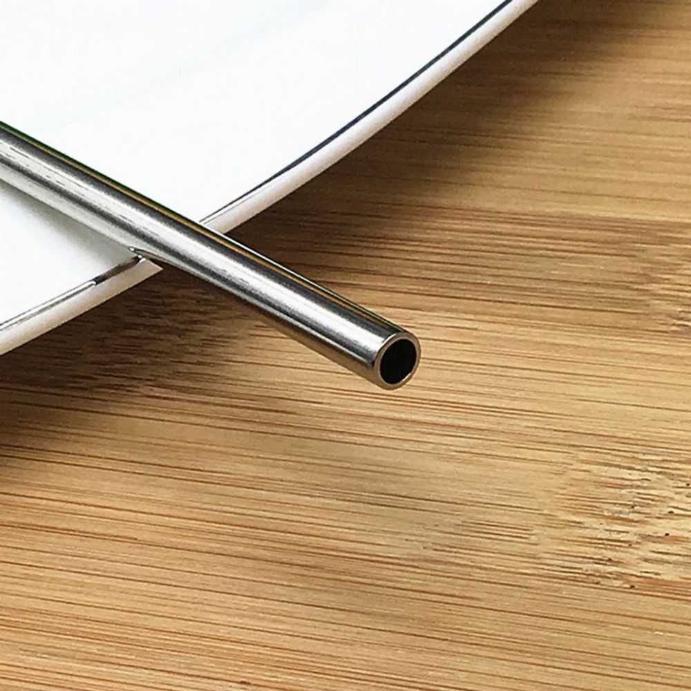 Stainless Steel Reusable Straws Drinking Bottle Cups Straw Brush Kit Portable Metal Drinkware Accessories