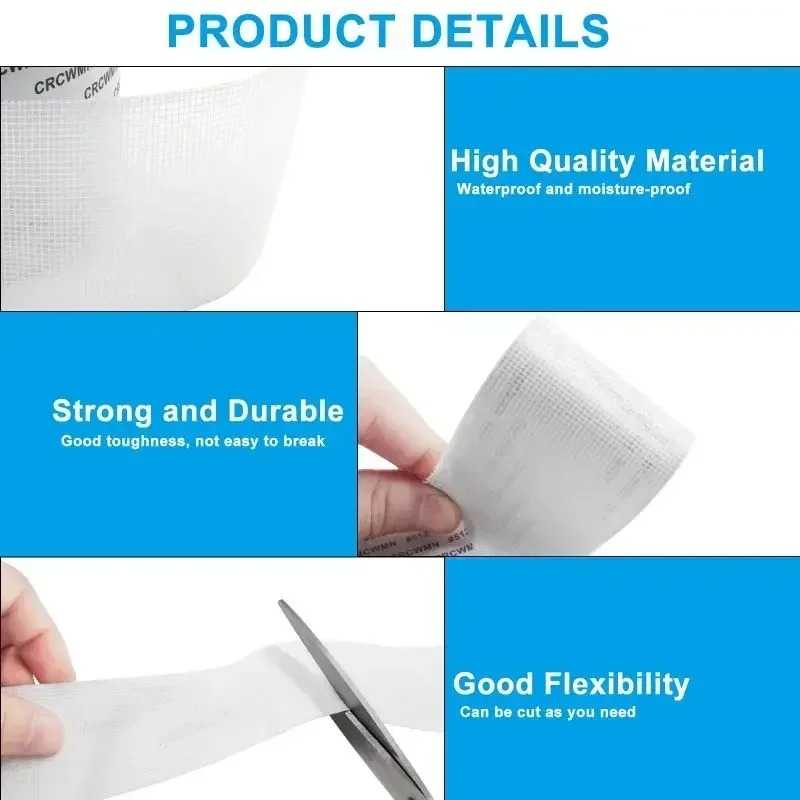  Screen Repair Tape Avoid Insect Fly Door Window Mosquito Net Patch Strong Adhesive Screen Repair Stickers for Repair Holes Tears