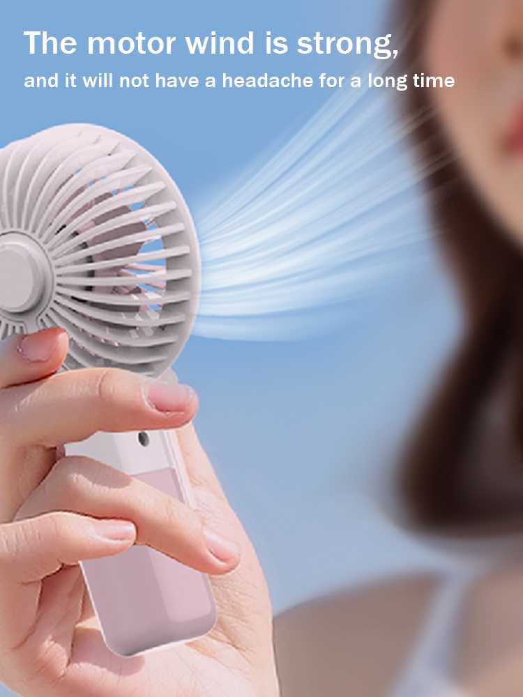  Simple Home Desktop Mini USB Rechargeable Small Fan Small electric fan for students with mobile phone holder