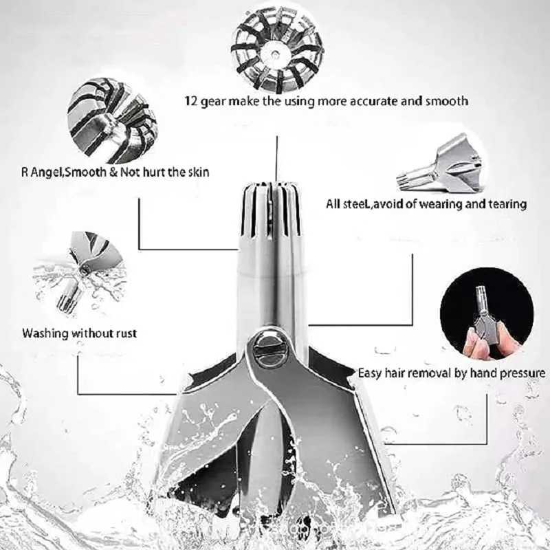 Hair Trimmer for Men Nose триммер для носа Tondeuse Stainless Steel Manual Suitable For Nose Hair Trimmer Washable Portable