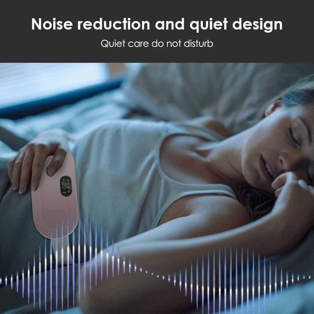 Heated Massage Warm Palace Belt Hot Compression Vibration Belt Abdomen Waist Stomach Warming Pain Relief Heating Massage Device
