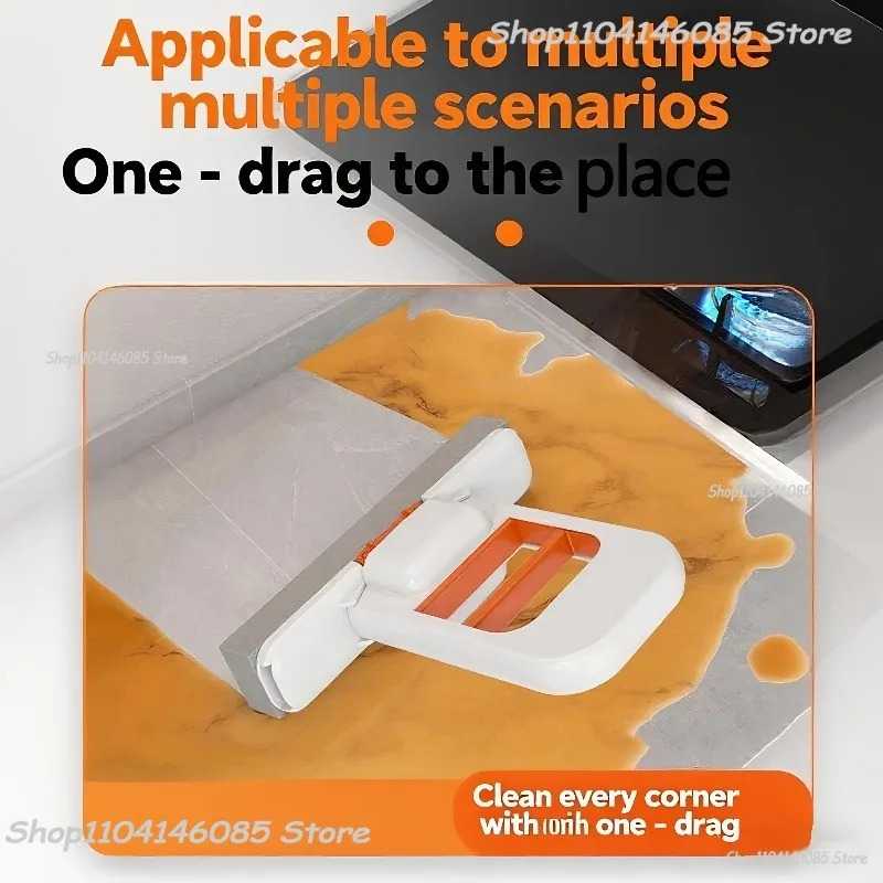 Foldable Portable Handheld Mini Mop Cleaning Desktop Mop Home Replacement for Bathroom Kitchen Desktop Glass Living Room Car