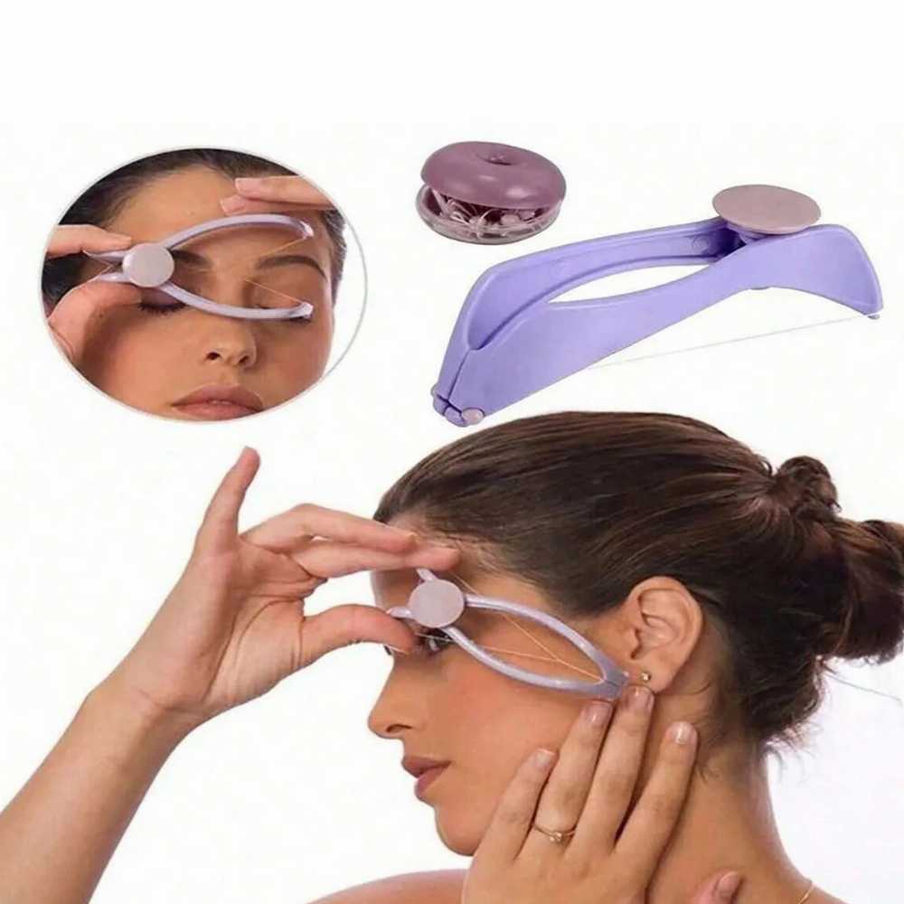 Manual Facial Hair Plucker, Cotton Thread Hair Gripper, Smooth Facial Hair Remover, Hair Remover Stick Face Cleaning Tool