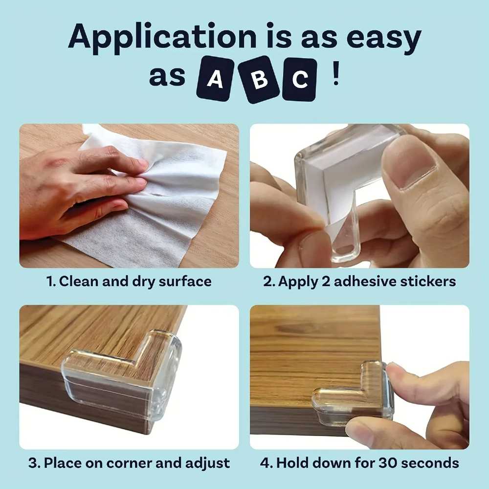 Transparent Table Corner Protecto Anti-collision Angle Soft Protective Cover Table Window Corner Safety Accessories