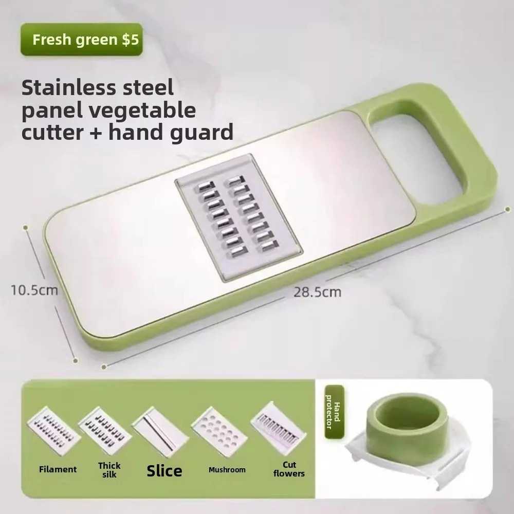 Multi-functional Home Kitchen Slice Cutter No Hands Required Vegetable Slicer Dicer Shredder Storage Organizer Tool