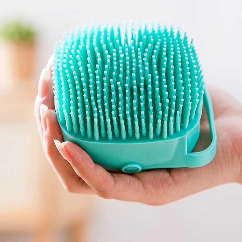 Silicone Massager Shower Gel Bathing Brush Clean Tools Comb Dog Cat Cleaning Grooming Supplies
