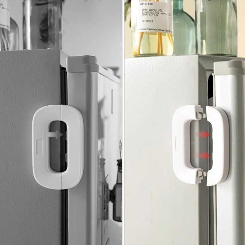 Child Safety Locks Home Refrigerator Lock for Kids Security Protection Baby Anti-Pinch Hand Refrigerators Door Dedicated Buckles