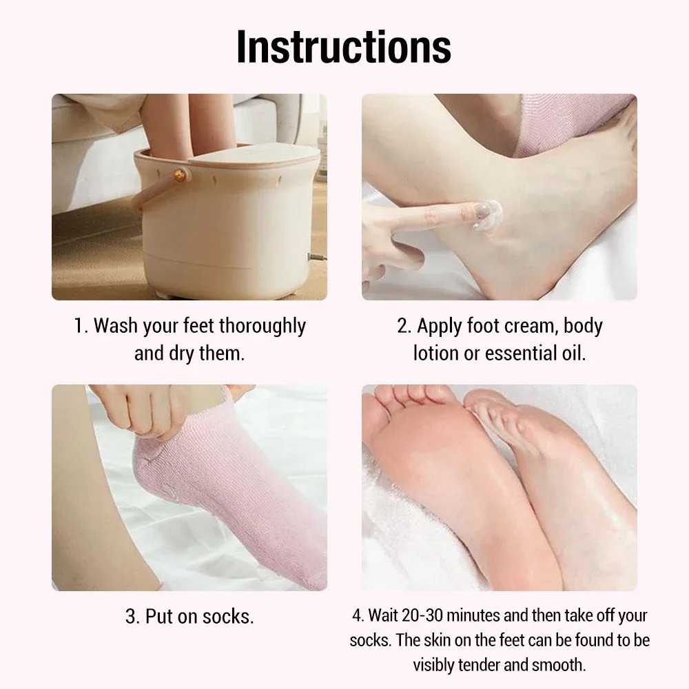 Silicone Gel Heel Socks — Moisturizing Foot Care for Cracked Heels, Callus Relief, and Soft Skin