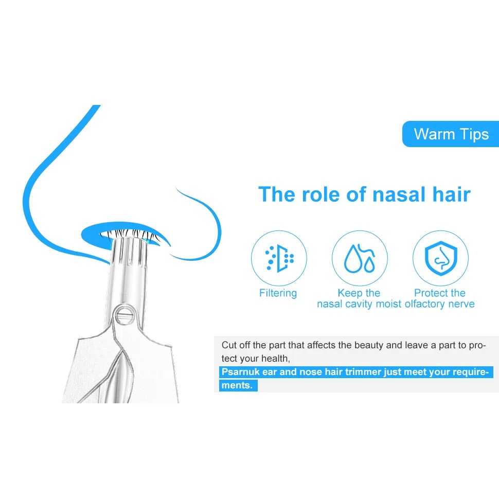 Hair Trimmer for Men Nose триммер для носа Tondeuse Stainless Steel Manual Suitable For Nose Hair Trimmer Washable Portable