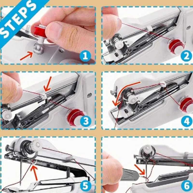 Handheld Electric Sewing Machine Mini Portable for Home DIY Craft hand sewing machine mini portable Guide for Beginners portátil